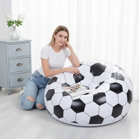 Canapé gonflable de football durable et pliable, chaise gonflable pour jeux sportifs, cadeau promotionnel, jardin, camping
