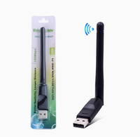 Adaptador de Red Inalámbrico USB Mini, Dongle WiFi Portátil de 150Mbps, Antena Externa de Alta Ganancia USB para PC, Laptop, Smart TV, en Stock