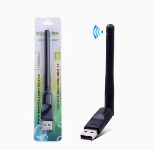 Mini adaptateur réseau sans fil <span class=keywords><strong>USB</strong></span> 150 Mbps, <span class=keywords><strong>clé</strong></span> <span class=keywords><strong>WiFi</strong></span> portable avec antenne à gain élevé <span class=keywords><strong>pour</strong></span> PC, ordinateur portable, Smart <span class=keywords><strong>TV</strong></span>, décodeur - Product Image 2