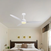 Lampes LED à usage domestique Ventilateur de plafond à refroidissement par air avec lumière Ventilateurs de plafond domestiques certifiés CE