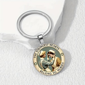 พวงกุญแจและสร้อยคอโลหะผสมทนทานพร้อมคำคมสำหรับพยาบาล เหมาะเป็นของขวัญสำหรับบุคลากรทางการแพทย์ - Product Image 5