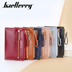 กระเป๋าใส่บัตรผู้หญิง Baellerry หนัง PU ขนาด 4 นิ้ว กระเป๋าใส่เหรียญแบบซิป สีพื้น กระเป๋าสตางค์ใส่บัตรเครดิต ใช้ได้ทุกวัน - Product Image 4
