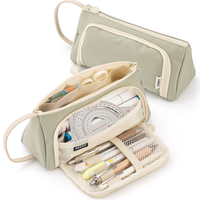 Trousse à crayons grande capacité, étui à stylos, sac de papeterie simple, organiseur pour l'école, le collège, le bureau, pour adolescents, filles, adultes, étudiants