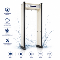 Porte détectrice de métaux fiable de type arche pour centre d'exposition