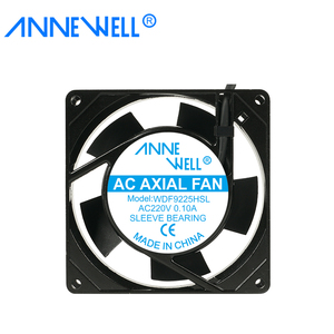 Ventilador de Refrigeración para Caja de Ordenador de 92x92x25mm con Rodamiento de Bolas, AC220V, 3.5 Pulgadas, 9225, Personalizable OEM ODM, para Máquina de Mascarillas - Product Image 1