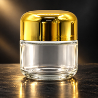 Bocaux en verre pour herbes avec couvercles dorés et argentés, haute étanchéité, protection UV, réduisent les fuites d'odeurs