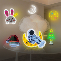 Enseignes néon lumineuses avec panneau acrylique transparent, décorations murales commerciales, personnalisables, directement de l'usine pour les bars et entreprises