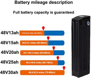 Batería para Bicicleta Eléctrica Victpower, 48V 10Ah 480Wh, Batería de Iones de Litio Modelo Victpower-SL-48V-10Ah para Bicicletas/Scooters Eléctricos de 0-1500W (800 - Product Image 6