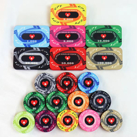 Jetons de poker de qualité supérieure Tina 39 mm en céramique de qualité casino, jetons personnalisés EPT WPT Texas Hold'em, jeu Ept, plaque et jetons, ensemble de poker