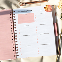 Carnet de Manifestation, d'Affirmation, de Gratitude et de Prière Chrétien Personnalisé en Gros avec Impression Spirale, Organiseur de Bible et Agenda pour Femme