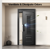 Porte d'entrée de sécurité en acier anti-effraction sur mesure, isolation acoustique, anti-collision, intérieur/extérieur, villa, bâtiment résidentiel