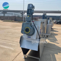 Presse à vis à volute compacte en acier inoxydable SS304 pour la déshydratation des boues d'eaux usées des fermes aquacoles, séparateur solide-liquide