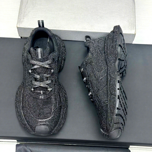 Chunky Lace-up Sneakers Breathable Anti-Slip Casual Fashion Trend Walking <b>Shoes</b> - Product Image 6