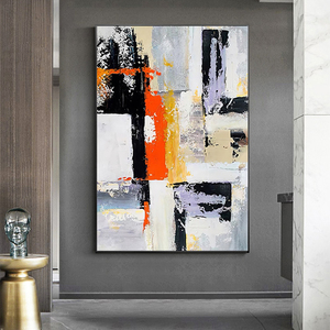 Handmade hình ảnh tác phẩm nghệ thuật hiện đại trang trí nội thất màu sắc nghệ thuật Bộ sưu tập đóng khung trừu tượng sơn dầu vải tường nghệ thuật - Product Image 5