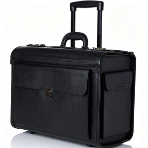 Maletín de Cuero <span class=keywords><strong>con</strong></span> <span class=keywords><strong>Ruedas</strong></span> <span class=keywords><strong>para</strong></span> Hombre, de 18 Pulgadas, <span class=keywords><strong>con</strong></span> Compartimentos Múltiples, <span class=keywords><strong>para</strong></span> Portátil, Viajes de Negocios, Venta al Por Mayor - Product Image 6