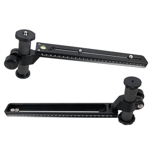 DMIDITIR Placa de liberación rápida de aluminio y fibra de carbono, soporte para lente teleobjetivo, columna para trípode, cámaras SLR Arca (portátil), negro AC400 - Product Image 1