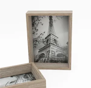 New Style Classical 4X6 5X7 Wood Decorative Deep Stand Photo Frame