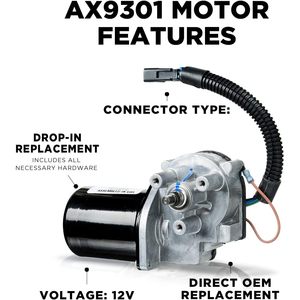มอเตอร์ปัดน้ำฝน AutoTex 12V แบบสั่น สำหรับรถบรรทุกนานาชาติ Navistar ใช้ในงานเกษตร - Product Image 2