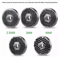 Nouveau disque de broyage pour granulateur, moule en acier allié, accessoires de plateau, résistant à la haute température et à l'usure, ouverture 100 kg/h, trois.