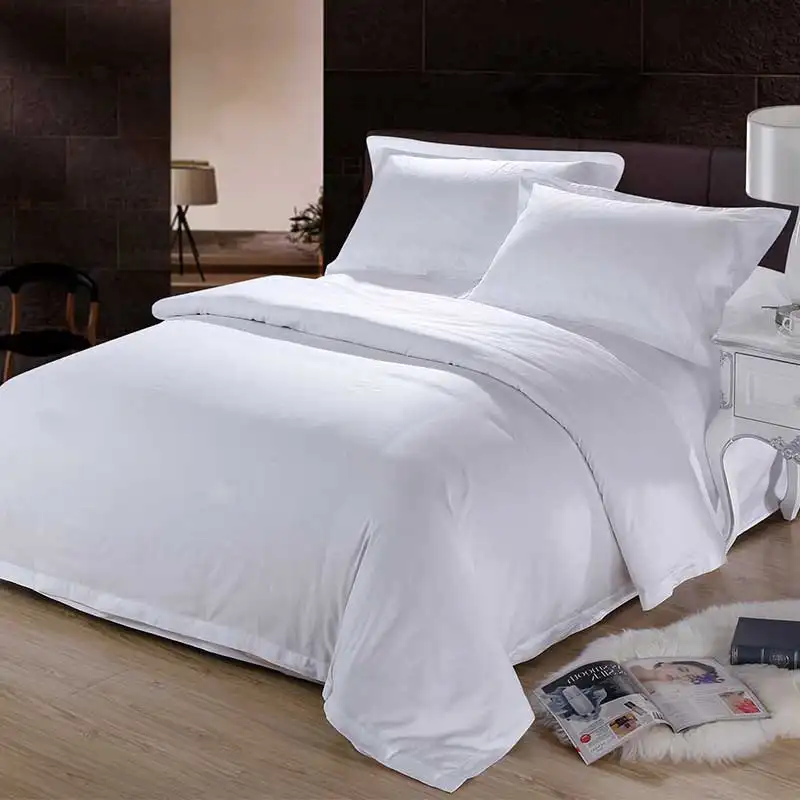 Supply for hospital/spa/hotel 100% pure cotton customize white hospital bed cover