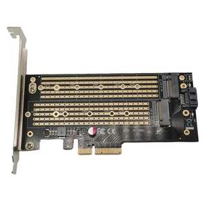 Adaptador M.2 PCIE para SATA o PCI <span class=keywords><strong>E</strong></span> NVMe SSD M.2 SSD M Key B Key a PCI-<span class=keywords><strong>E</strong></span> x 4 Tarjeta de expansión del controlador de host - Product Image 6
