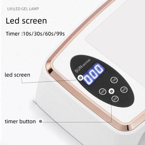 מנורת ציפורניים uv בעוצמה גבוהה 380w 2 ב-1 עם משענת זרוע של חומרים חדשים מחיר טוב תחנת מייבש לק - Product Image 2