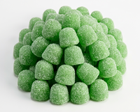 OEM Factory Direct Green Apple Flavor Fudge Sour Flavored Colorful Cartoon-Shaped Sugar Candies