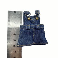 Robe de poupée OB11 Molly à la mode, jupe à bretelles, vêtements YMY en jean, échelle 1/12, corps uni, BGD Little Mischievous, à partir de 14 ans