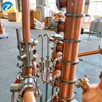 ZJ 20L Mini taille Double Pot encore cuivre Pot distillateur alcool faisant Distillation laboratoire utiliser encore Machine