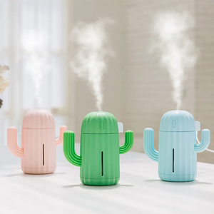 USB recargable Cool Mist LED lindo Cactus humidificador portátil escritorio decoraciones directo de fábrica precio al por mayor para coches - Product Image 6