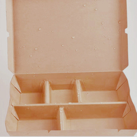 Boîtes en papier brun biodégradables pour la restauration rapide en gros, boîtes à salade personnalisées imprimées sur mesure, boîtes à lunch