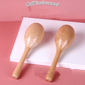 Wholesale Wooden Maracas for Toddlers <b>Musical</b> <b>Instrument</b> Orff Percussion <b>Instrument</b> Music Early Educational Toys - Product Image 2