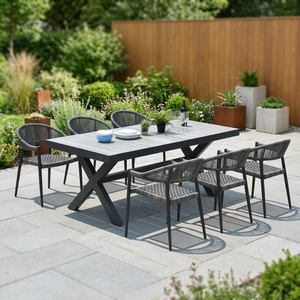 Modern Garden Cafe Balcony Leisure <b>Chair</b> Furniture Outdoor Restaurant Woven Rope <b>Dining</b> <b>Chairs</b> - Product Image 2