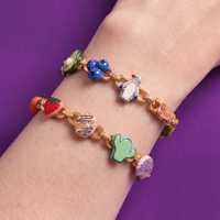 Cartoon Fruit Verbindingshanger Roestvrij staal Gegalvaniseerde afwerking Fris schattig ontwerp Creatieve DIY-armband in niche-stijl