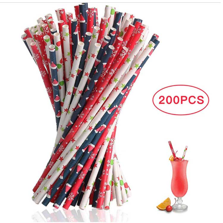 Wholesale Spuntree Eco-Friendly Biodegradable Disposable Paper Drinking Straws Jiangsu for Wedding Christmas Party Decorations