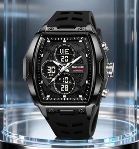 Montre de sport numérique tendance SKMEI 2601 à affichage LED, chronographe 5ATM, bracelet en silicone durable, design populaire - Product Image 1