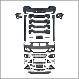 高品质车身套件格栅前保险杠排气管侧裙挡泥板用于1系列F20 14-18原木灯Upqrade至M tech