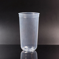 Custom Wegwerp Transparante Cup Plastic Pp 22Oz 700Ml Clear Cup Gedrukt