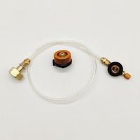 Vanne de gonflage pour réservoir plat extérieur avec tête de convertisseur et tube PU transparent fendu