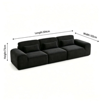 Vollständig Anpassbares CE-Zertifiziertes Apartment-Sofa-Set Modernes Umweltfreundliches Modulares Vakuumkomprimiertes Sofa