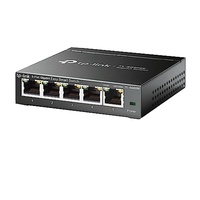 TP - LINK Easy Smart Switch TL-SG605E-Switch Gigabit Ethernet de 5 puertos de alto rendimiento-Medianas empresas SG108E SG116E