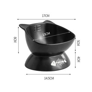 Nouveau design de bols à boire pour animaux de compagnie bol de nourriture pour chat en céramique blanc noir chien chat chaton bols pour animaux de compagnie - Product Image 4