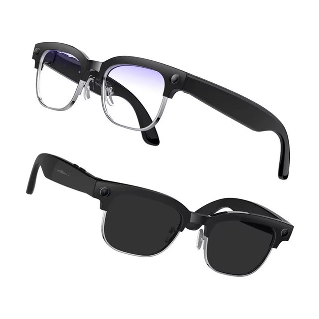 Smart AI Glasses W630 4K HD Camera with 290mAh Blue Light 800W Anti-Shake Camera Glasses Dual-mic Noise Cancellation Ai Glasses