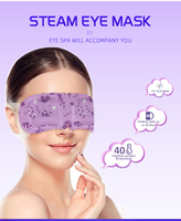 Nouveau gros Jin Rong 8x19cm lavande vapeur chaud masque pour les yeux chaud/froid Pack Anti-rides aide à dormir et élimine les cernes