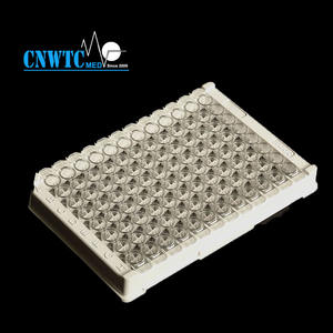 Placa <span class=keywords><strong>Elisa</strong></span> de plástico de 96 pocillos desmontable de laboratorio con 8 tiras - Product Image 4