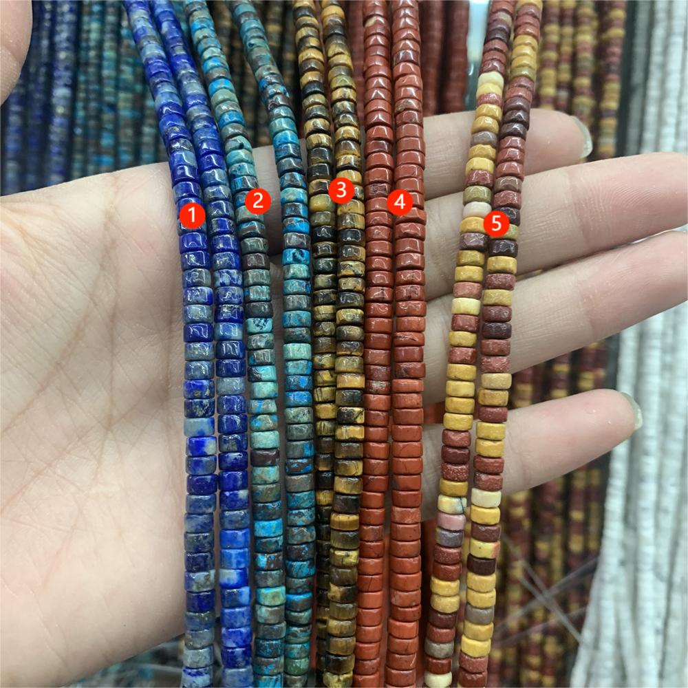 Wholesale New Material Cylindrical Shape Natural Stone Loose Beads for Jewelry DIY Making