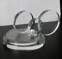 Moules personnalisés en disques d'acrylique transparent pour décorations de mariage
