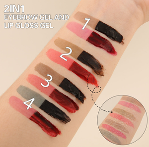 Lápiz Labial en <span class=keywords><strong>Gel</strong></span> <span class=keywords><strong>de</strong></span> Larga Duración con <span class=keywords><strong>Gel</strong></span> para <span class=keywords><strong>Cejas</strong></span>, Resistente al Agua, Doble Punta, Marca Privada - Product Image 2