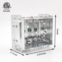 Boîtier métallique galvanisé à 2 modules homologué Cetl, niveau de protection IP65, modèle 2304-LHTQ-2, boîte de jonction, appareils électriques, coffrets