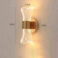 Lampe de chevet LED minimaliste de luxe pour chambre à coucher, salon, allée, lumière murale de fond, lampes murales, décorations intérieures